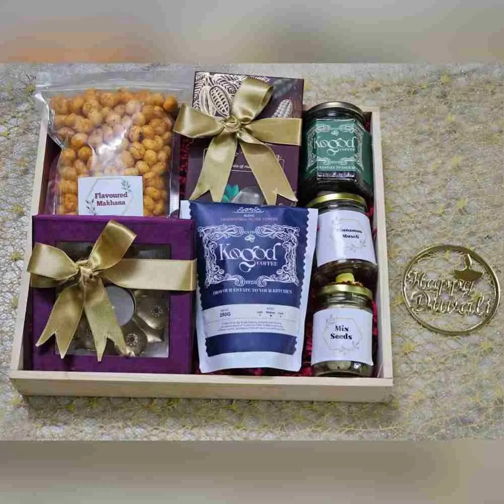 Buy Healthy Bliss Diwali Hamper with Makhanas & Coffee